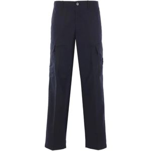 Stone Island, Heren, Broeken, Blauw, Maat: W32 Katoen,