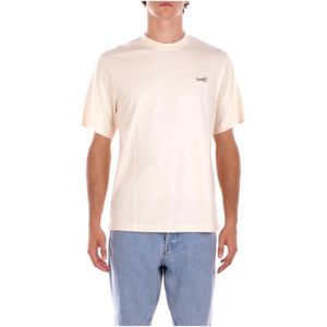 Market, Heren, Tops, Beige, Maat: S Katoen,