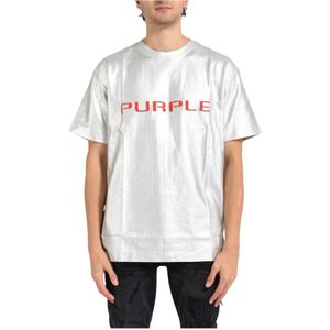 Purple Brand, Heren, Tops, Grijs, Maat: M Katoen,