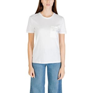 Only - Pocket Embellished Tee Wo - T-shirt - Wit - Korte Mouwen