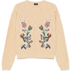 Etro, Dames, Truien, Beige, Maat: S Wol,