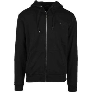 Costume National, Heren, Sweatshirts & Hoodies, Zwart, Maat: S Katoen,