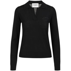 Iceberg, Dames, Truien, Zwart, Maat: S Wol,