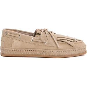 Hogan, Dames, Schoenen, Beige, Maat: 36 1/2 EU Suède,