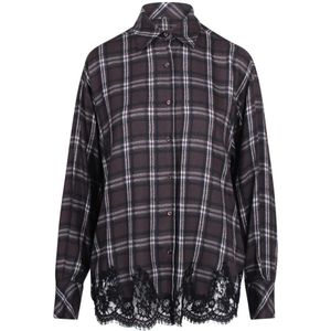 Ermanno Scervino, Dames, Blouses & Shirts, Bruin, Maat: M