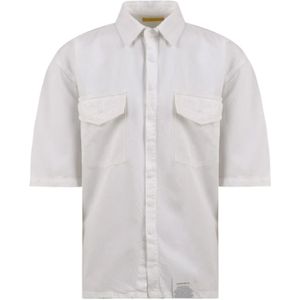 Icon Denim, Heren, Overhemden, Wit, Maat: S Katoen,