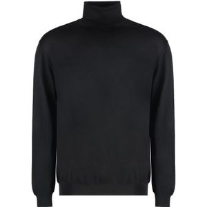 Malo, Heren, Truien, Zwart, Maat: 3XL Zijde,