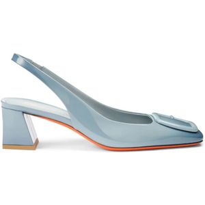 Santoni, Dames, Schoenen, Blauw, Maat: 36 1/2 EU Leer,