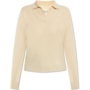 Maison Margiela, Dames, Truien, Beige, Maat: M Wol,