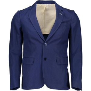 Gant, Heren, Jassen, Blauw, Maat: 4XS Katoen,