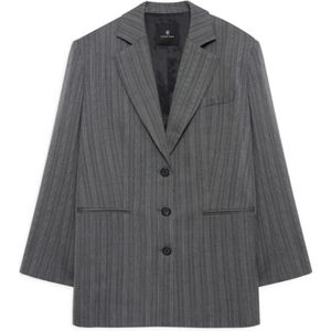 Anine Bing, Dames, Jassen, Grijs, Maat: M Wol,