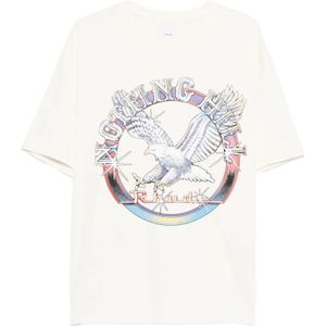 Rhude, Heren, Tops, Wit, Maat: M Katoen,