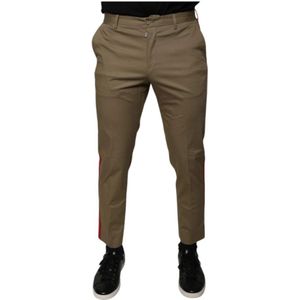 Dolce & Gabbana - Tapered Pants - Bruin - Casual Broek