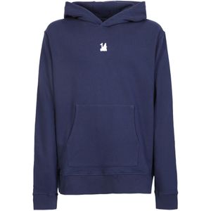 14 Bros, Heren, Sweatshirts & Hoodies, Blauw, Maat: XS Katoen,