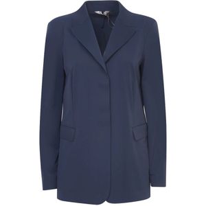 Max Mara, Dames, Jassen, Blauw, Maat: XL Jersey,