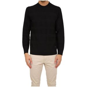 Emporio Armani, Heren, Truien, Zwart, Maat: 2XL Wol,