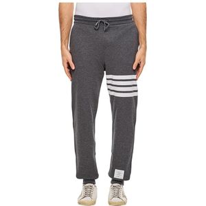 Thom Browne, Heren, Broeken, Grijs, Maat: S Katoen,
