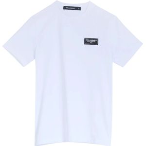 Karl Lagerfeld, Heren, Tops, Wit, Maat: M Katoen,