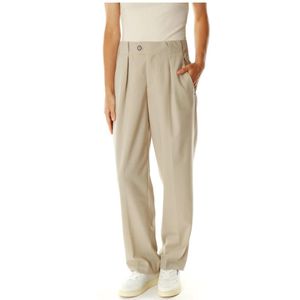 Closed, Dames, Broeken, Beige, Maat: W27 L32 Wol,