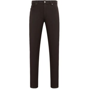 Zegna, Heren, Jeans, Bruin, Maat: W34 Katoen,