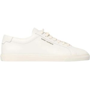 Saint Laurent, Heren, Schoenen, Wit, Maat: 43 EU Leer,