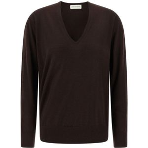 Dries Van Noten, Dames, Truien, Bruin, Maat: M Wol,