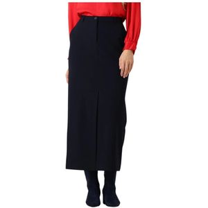 Summum Woman, Dames, Rokken, Blauw, Maat: M Viscose,