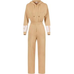 Elisabetta Franchi, Dames, Jumpsuits & Playsuits, Beige, Maat: XS Viscose,