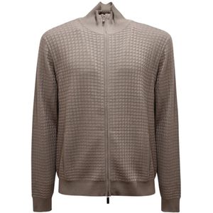 Armani, Heren, Sweatshirts & Hoodies, Grijs, Maat: XL Wol,