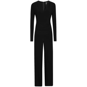Norma Kamali, Dames, Jumpsuits & Playsuits, Zwart, Maat: M Poliester,