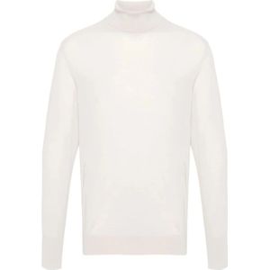 Eleventy, Heren, Truien, Beige, Maat: 3XL Wol,
