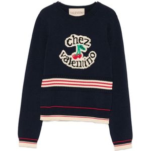 Valentino Garavani - Truien - Blauw - 100% Katoen