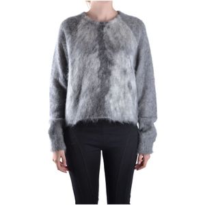 Alexander Wang, Dames, Truien, Grijs, Maat: L Wol,