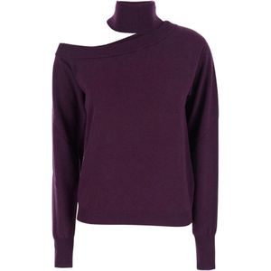 Federica Tosi, Dames, Truien, Paars, Maat: XS Kasjmier,