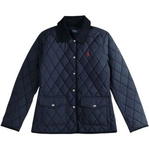 Ralph Lauren, Dames, Jassen, Blauw, Maat: S Leer,