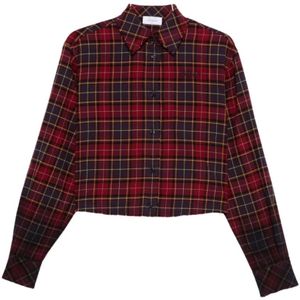 Off White, Dames, Blouses & Shirts, Veelkleurig, Maat: M Katoen,