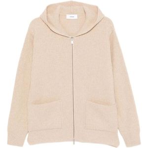 Lardini, Heren, Sweatshirts & Hoodies, Beige, Maat: S Wol,