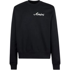Amiri, Heren, Sweatshirts & Hoodies, Zwart, Maat: S Katoen,