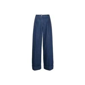 Gucci Wijde jeans met hoge taille , Blue , Dames , Maat: 2XS