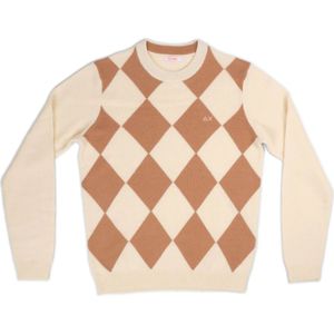 Sun68, Heren, Truien, Beige, Maat: XL Wol,