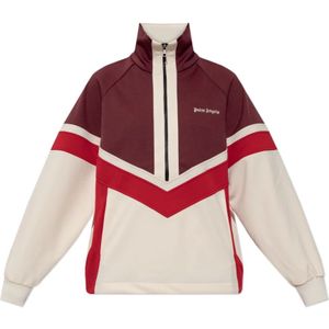 Palm Angels, Dames, Sweatshirts & Hoodies, Rood, Maat: M Poliester,