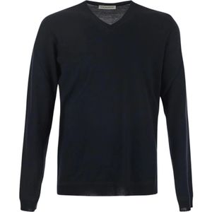 Goes Botanical, Heren, Truien, Blauw, Maat: M Wol,