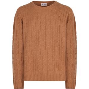 THE (Alphabet), Heren, Truien, Bruin, Maat: 2XL Zijde,