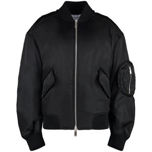 Off White, Dames, Jassen, Zwart, Maat: S Nylon,