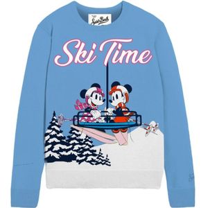 MC2 Saint Barth, Dames, Truien, Blauw, Maat: XS Wol,