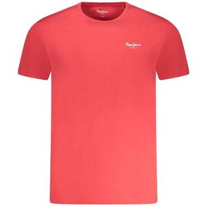 Pepe Jeans, Heren, Tops, Rood, Maat: XL Katoen,