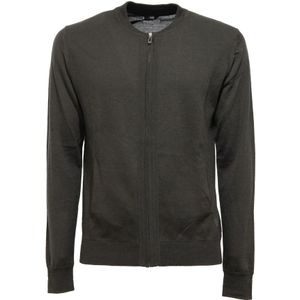 Hosio, Heren, Truien, Groen, Maat: S Wol,