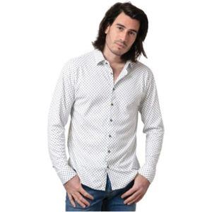 Desoto, Heren, Overhemden, Wit, Maat: M Katoen,