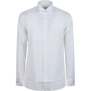 Lardini, Heren, Overhemden, Wit, Maat: 3XL Katoen,