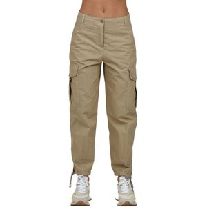 Aspesi, Dames, Broeken, Beige, Maat: XS Katoen,